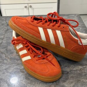 Adidas Vibrant Orange Sneakers with White Accents